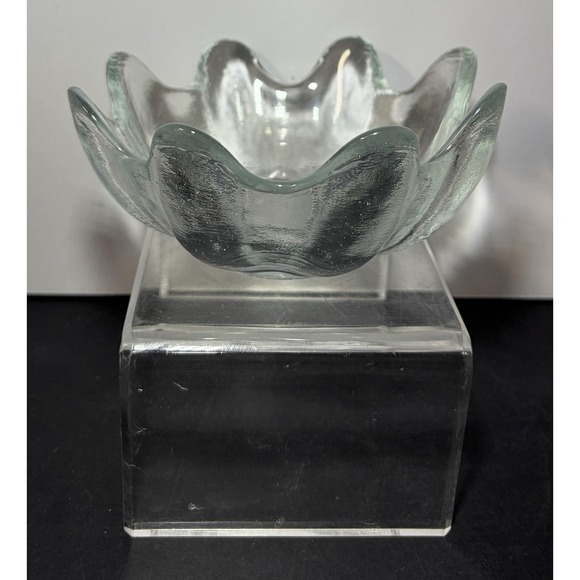 BLENKO Other - Vintage MCM Blenko Lotus Floriform Handcrafted Glass Bowl 5.5" Wayne Husted